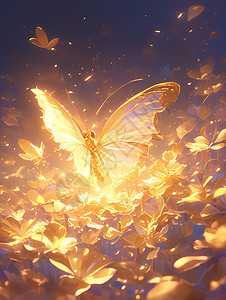 梦幻闪耀的蝴蝶图片