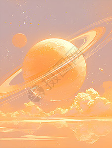 星空下的土星之旅图片