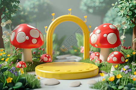 童趣花园蘑菇图片