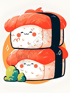 可爱的小寿司艺术品图片