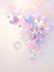 翩然起舞的粉色蝴蝶图片
