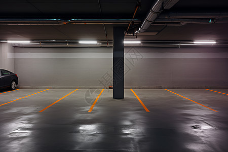 暗黑的地下停车场图片