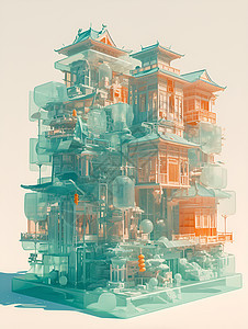 中式元素的建筑图片