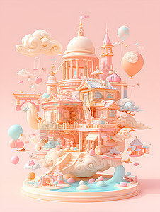童话世界里的梦幻城堡图片