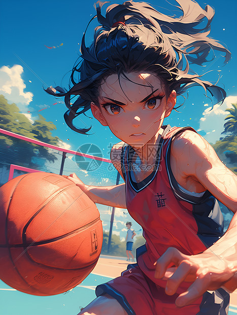 少女篮球高手图片