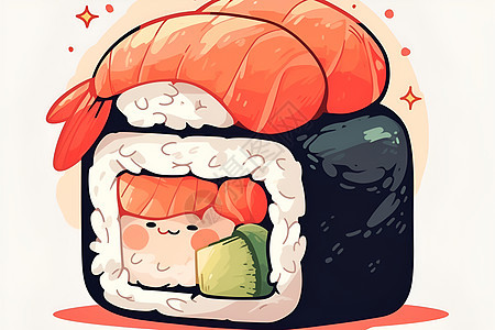 可爱寿司图片