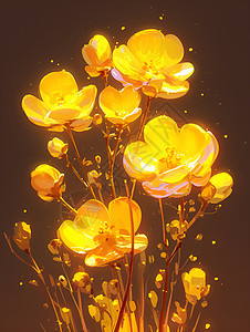 黄色花束图片