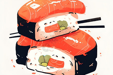 创作的美食寿司图片