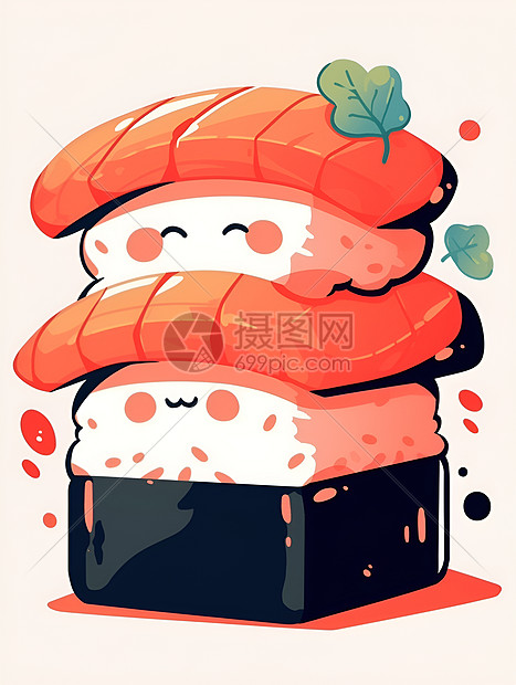 可爱萌萌哒的寿司图片