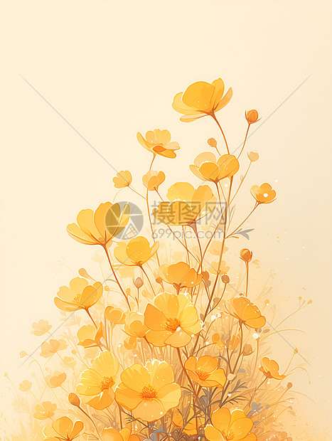 黄花绽放的美丽图片