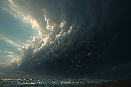 海洋风暴图片