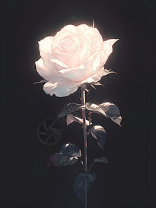 温柔的白玫瑰图片