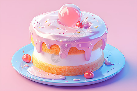 糖果梦幻蛋糕图片