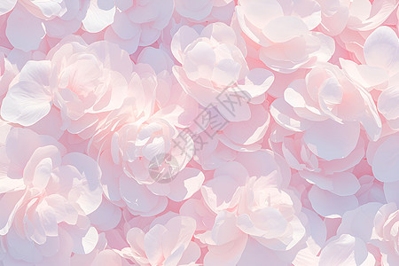 浪漫粉色花瓣图片
