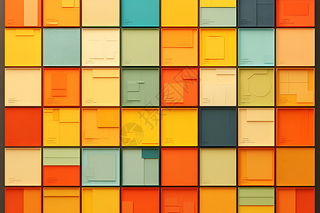 色彩丰富的方块图片