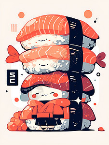 拟人化寿司角色图片