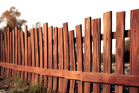 手工制作的木质围栏图片