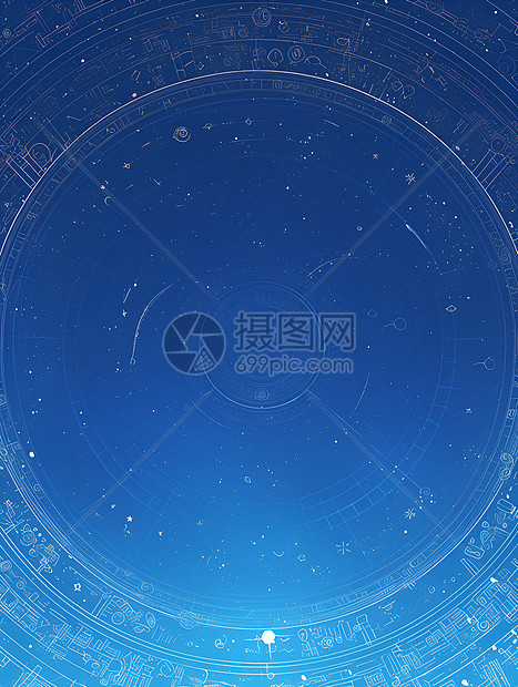 星空中的绚烂光环图片