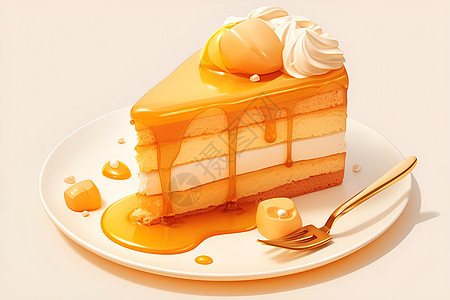 奶油蜂蜜蛋糕图片