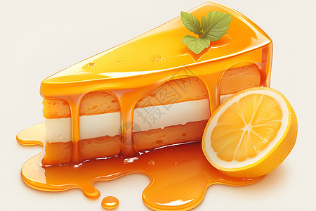 柠檬蜂蜜蛋糕图片