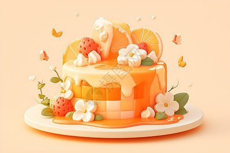 水果蛋糕图片