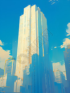城市的高楼图片