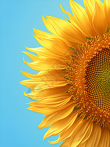 金黄的太阳花背景图片