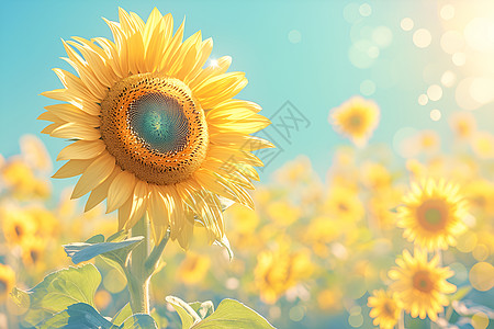 太阳花的飘逸之美高清图片