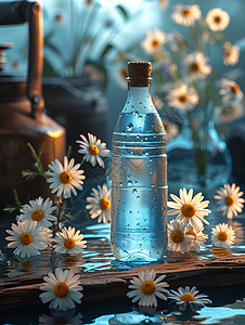 甘菊与水瓶图片
