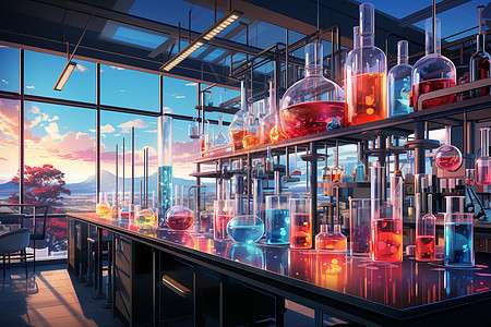 实验室中的化学液体图片