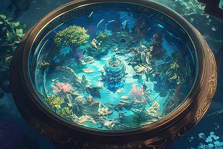 透明鱼缸透明鱼缸高清图片