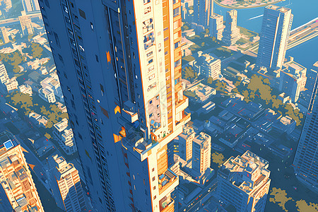 城市的大楼图片