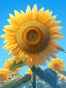 鲜艳的太阳花图片