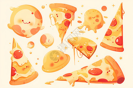 多彩披萨星球图片