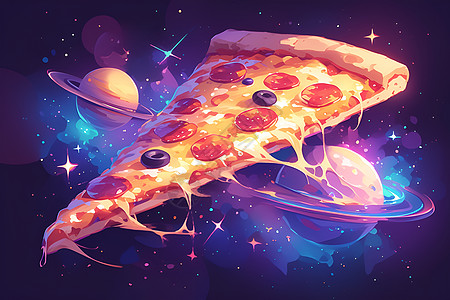 星际披萨的味道高清图片
