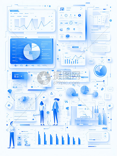 数据图表信息分析图片