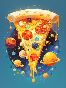太空披萨图片