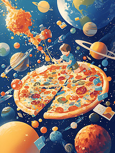行星中的比萨图片