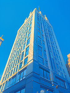 蓝天下的大厦图片