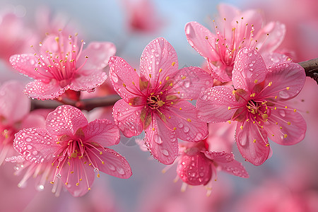 春日里的粉色樱花图片