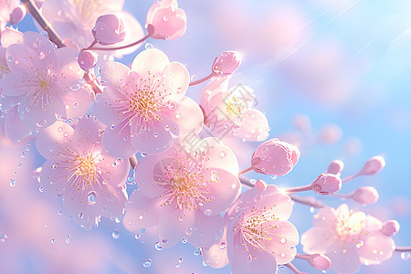 春日公园的唯美樱花图片