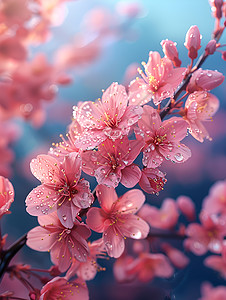 春日公园中樱花盛开图片