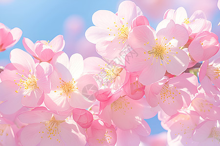 春日盛开的美丽花朵图片