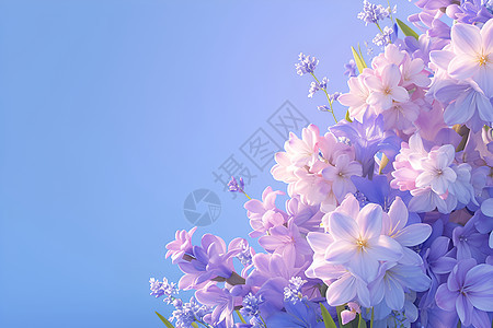 春日魔幻花卉背景图片