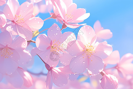 春日粉樱满园图片