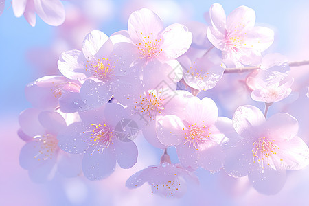 春天的粉色樱花图片