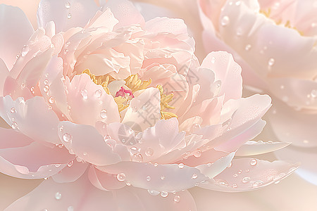 春日粉色牡丹图片