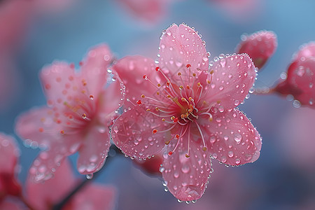 春日的粉红樱花图片