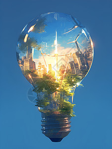 展示的奇幻新能源灯泡图片