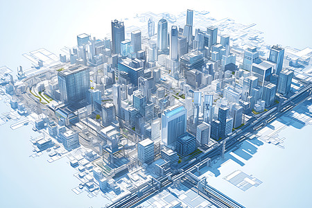 未来城市全景图片